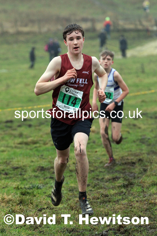 Boys under-15s 2022 North Eastern Harrier League, Thornley Farm, Peterlee, County Durham. Photo: David T. Hewitson/Sports for All Pics